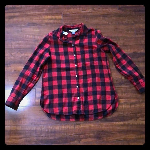 Old Navy Tops - 🆕. Classic Flannel Plaid Shirt